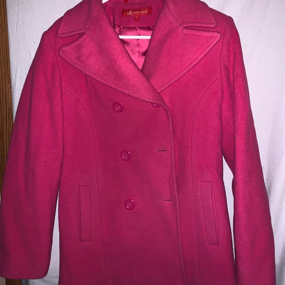 Pink Anne Klein pea coat